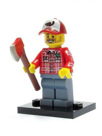 LEGO Minifigure-Lumberjack-Collectible Minifigures / Series 5-COL05-8-Creative Brick Builders